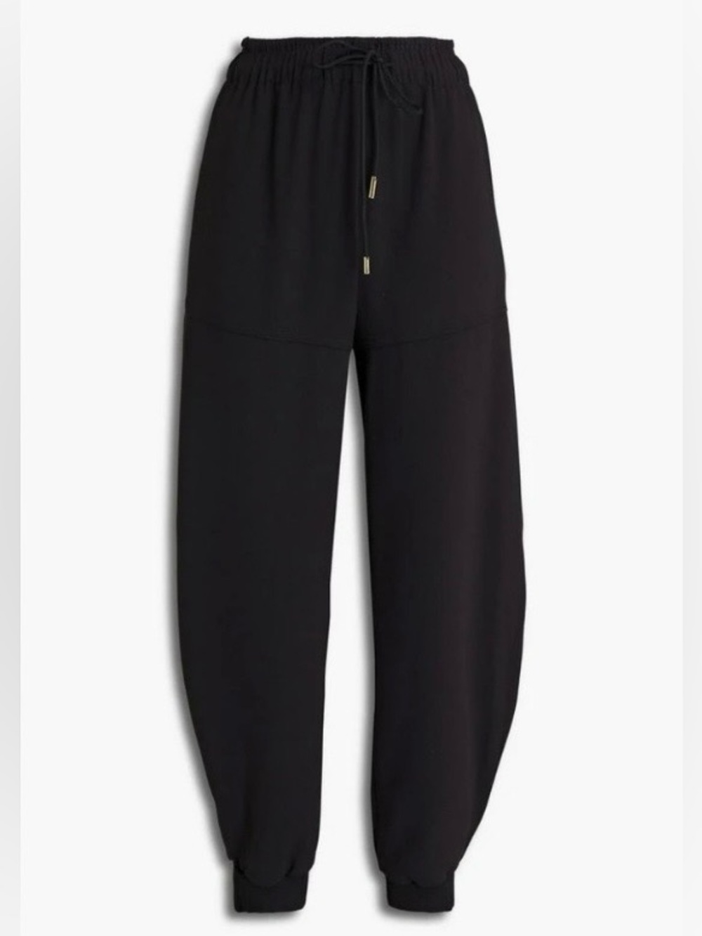 New Chloe Crepe Track Pants - Black FR SZ 44/ US SZ 12. - Picture 3 of 7